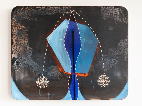 She sprouts from above she by Radhika Khimji contemporary artwork Painting