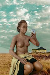 Xhosa Woman Intombi I by Tony Gum contemporary artwork photography