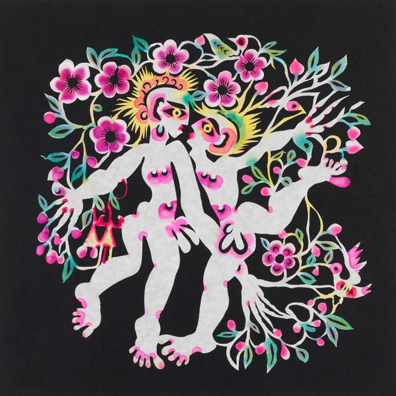 Joy Happy Together by Xiyadie contemporary artwork Works on Paper