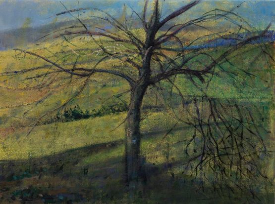 The Tree by Nikos Aslanidis contemporary artwork Painting
