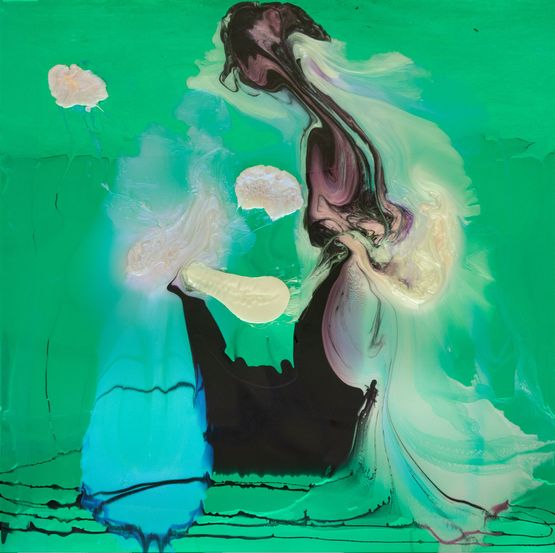 He always mistakenly thought he was being humorous that he was funny and that is why people liked him by Dale Frank contemporary artwork Painting