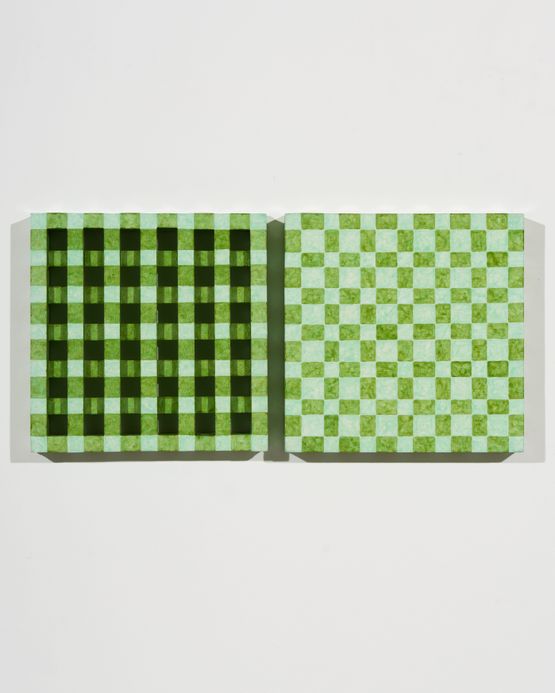 Simile Green by Hilarie Mais contemporary artwork Painting