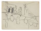 Loge auf der Empore des Eldorado by Ernst Ludwig Kirchner contemporary artwork works on paper drawing