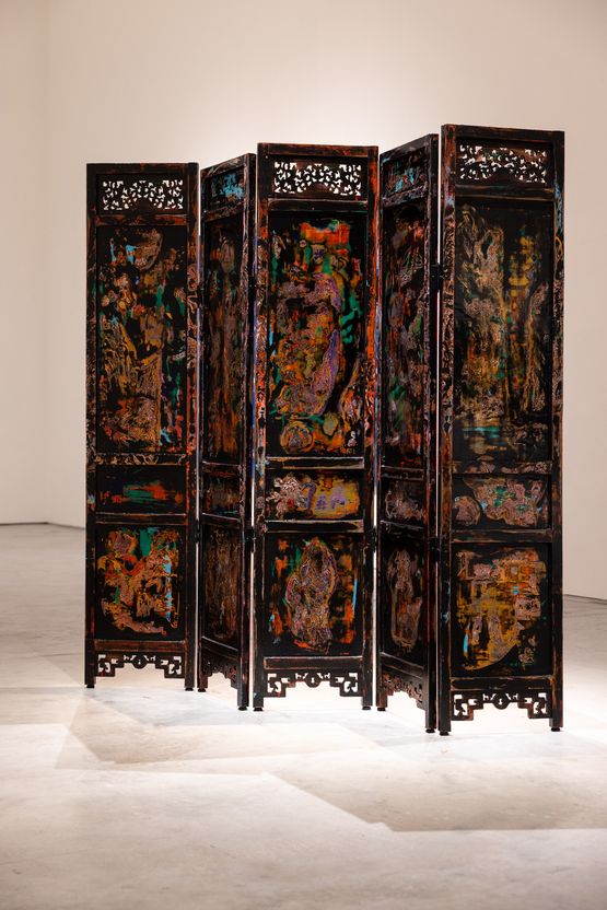 Abstract Expressionist Screen by Su Meng-Hung contemporary artwork Painting