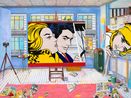 Roy Lichtenstein New York by Damian Elwes contemporary artwork Painting