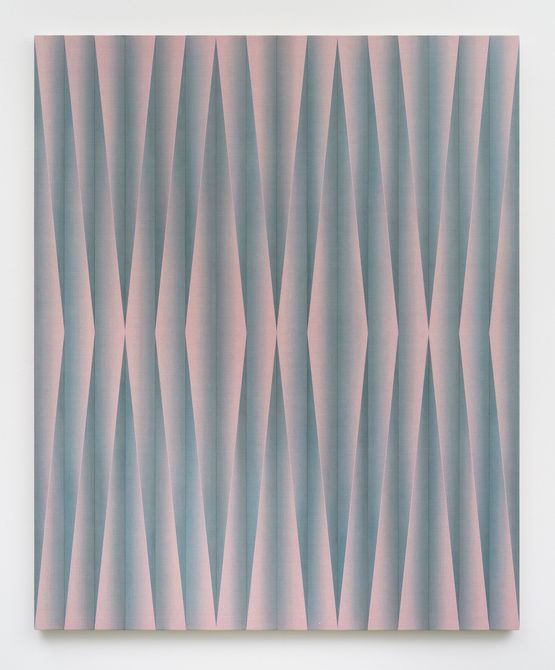 Open Bloom Fold I by Suzanne Song contemporary artwork Painting