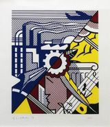 Industry and the Arts II C. 86 by Roy Lichtenstein contemporary artwork print