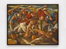 Fumble in the Line by Ernie Barnes contemporary artwork Painting