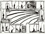 Terre en Voirin nb by Pierre Alechinsky contemporary artwork print