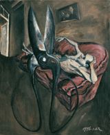 Scissors are Together with Your Troubles by Mao Xuhui contemporary artwork painting