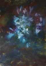Lily Triptych 1 by Jake Wood-Evans contemporary artwork painting