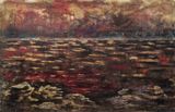 El final de la luz by Dennis Miranda Zamorano contemporary artwork painting