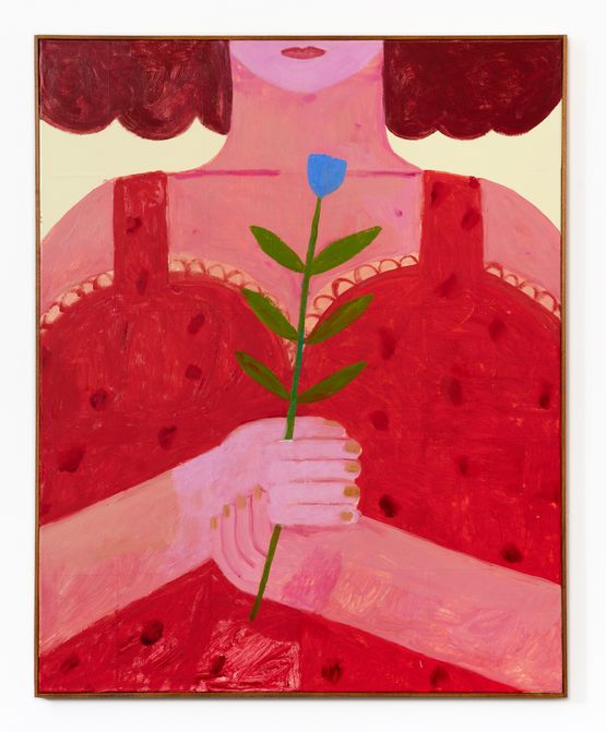 Therapist with Flower by Galina Munroe contemporary artwork Painting