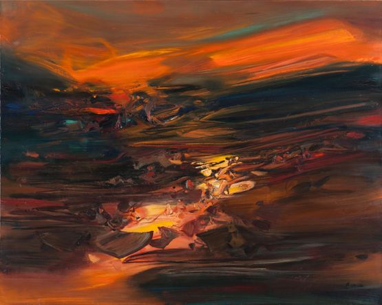 No. 404 by Chu Teh-Chun contemporary artwork Painting