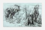 Compass in Tree by Katja Davar contemporary artwork drawing