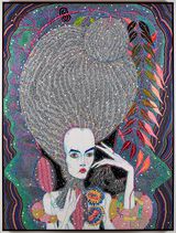 but my dreams by Del Kathryn Barton contemporary artwork painting