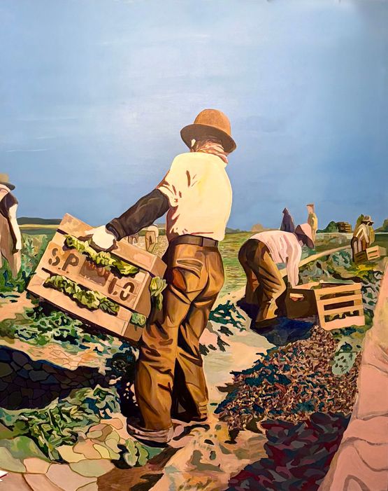 Manongs of Pajaro Valley 010 by Dominic Mangila contemporary artwork Painting
