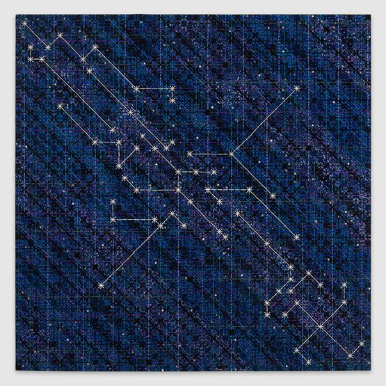 Appearance of Crosses 2024-11 by Ding Yi contemporary artwork Painting