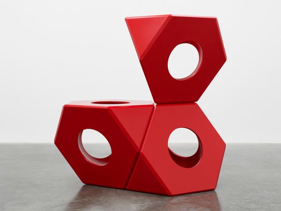 Octetra three-element stack by Isamu Noguchi contemporary artwork Sculpture