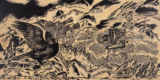 Time Spy 05 by Sun Xun contemporary artwork Painting