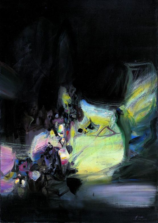 Composition No.503 by Chu Teh-Chun contemporary artwork Painting