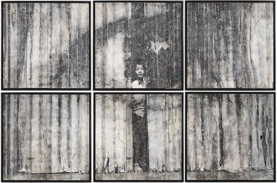 28 Millimetres Women are Heroes Action in Phnom Penh Open Eyes On Wood Cambodge by JR contemporary artwork Painting