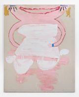 White Corset Smile by Rose Wylie contemporary artwork painting