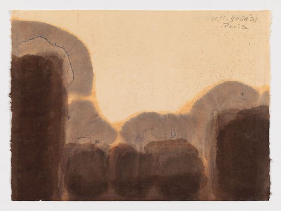 Burnt Umber and Ultramarine by Yun Hyong-Keun contemporary artwork Painting