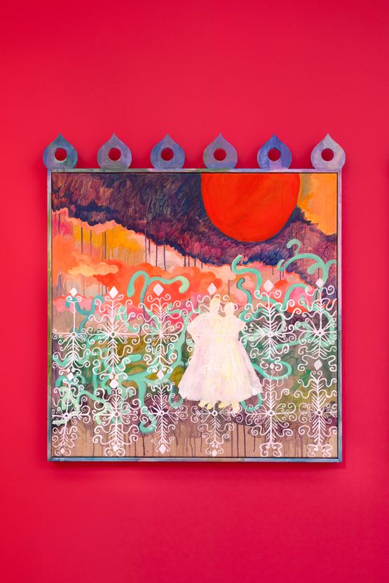 Only the sun was there to keep us company by Alberta Whittle contemporary artwork Painting