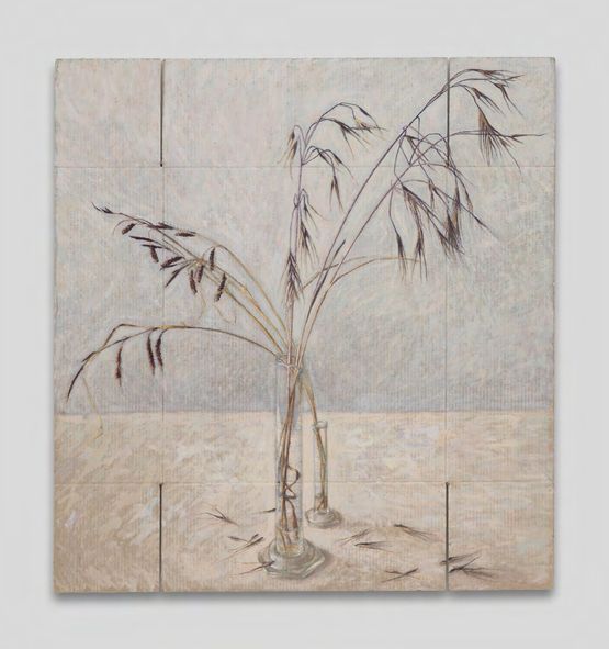 Glaucous sedge and cheatgrass by Louise Sartor contemporary artwork Painting