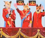 The Royal Den by Vincent Namatjira contemporary artwork painting