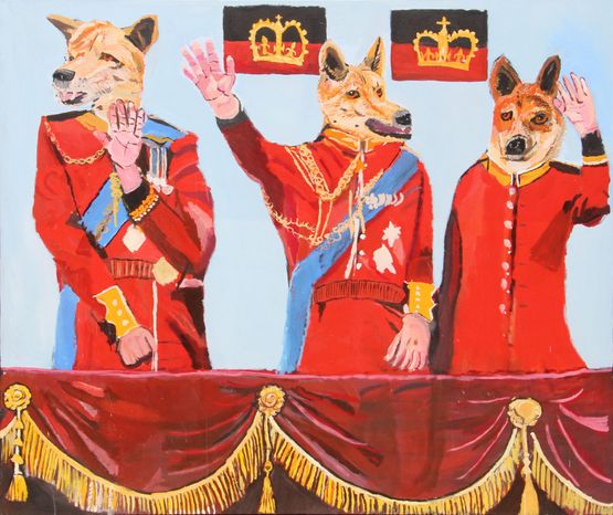 The Royal Den by Vincent Namatjira contemporary artwork Painting