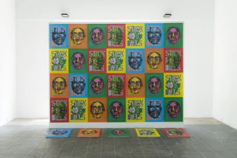 Contemporary art exhibition Hashan Cooray STICK NO BILLS at Saskia Fernando Gallery Horton Place Sri Lanka