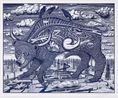 Animal Spirit blue by Grayson Perry contemporary artwork Print