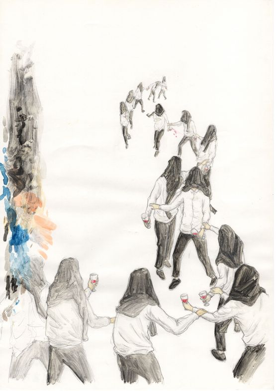 the end of night by So Yo-Hen contemporary artwork Works on Paper