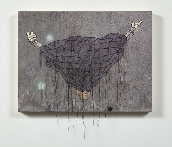 Only the future revisits the past by Felipe Baeza contemporary artwork Painting