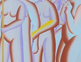 The Middle of a Crowd by Jinhee Kim contemporary artwork painting