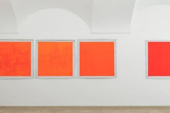 Contemporary art exhibition Ignasi Aballi Wrong Rejected Discarded Abandoned and Finally Exhibited Paintings at Galerie nachst St. Stephan Rosemarie Schwarzwalder Domgasse 6 Austria