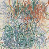 Red and Green No. 92-5 by Feng Lianghong contemporary artwork painting