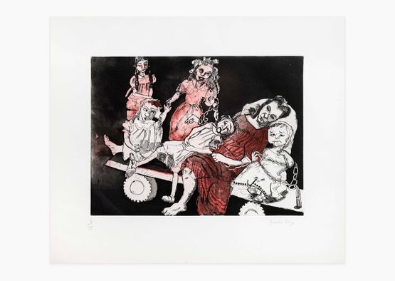 Little Brides with their Mother by Paula Rego contemporary artwork Print
