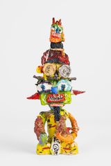 Seated Composite Figure by Ramesh Mario Nithiyendran contemporary artwork sculpture