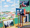 Magrittes Studio in Paris by Damian Elwes contemporary artwork Painting