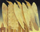 Towers by Kat Lyons contemporary artwork painting