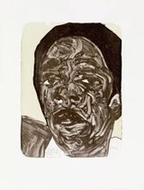 Limestone by Amoako Boafo contemporary artwork print works on paper