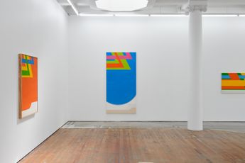 Contemporary art exhibition Ian Scott Asymmetrical Chevrons at Lett Thomas Karangahape Road New Zealand