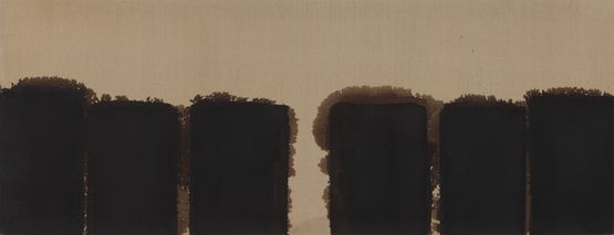 Burnt Umber  Ultramarine 91-86 by Yun Hyong-Keun contemporary artwork Painting
