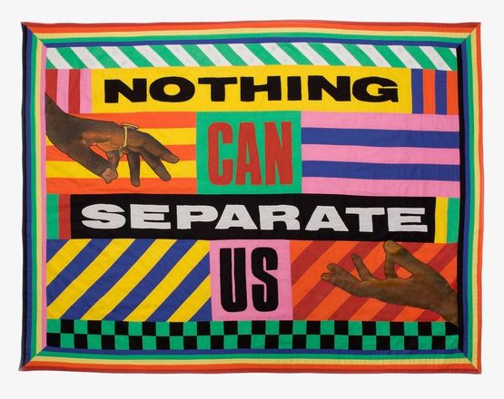Nothing Can Separate Us by Lakwena Maciver contemporary artwork Textile