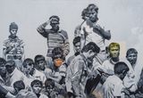 The Silent Crossing by Abdalla Al Omari contemporary artwork painting