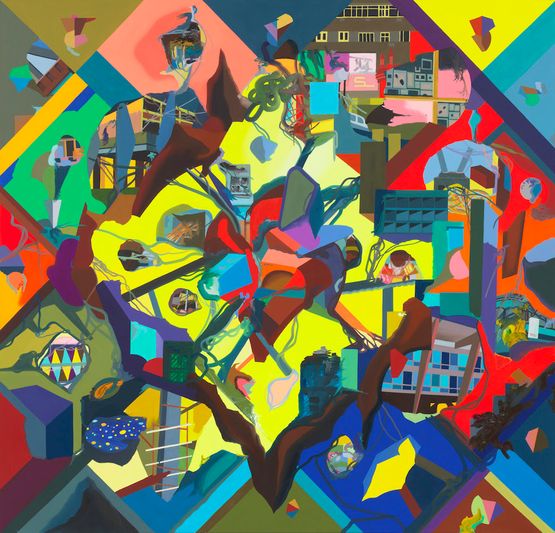 chess Me by Franz Ackermann contemporary artwork Painting