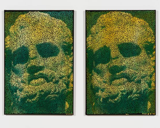 Untitled WIHSTSICSBS Untitled STTSTBFU by Daniel Boyd contemporary artwork Painting
